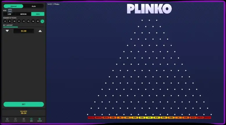 Variazioni del gioco Plinko